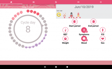 screenshoot for WomanLog Period Tracker & Calendar
