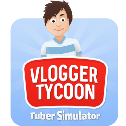 logo for Vlogger Tycoon tuber simulator