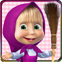 logo for Masha and the Bear: House Cleaning Games for Girls