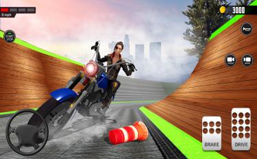 screenshoot for Impossible Mega Ramp Bike stunts: Bike Stunt Games