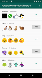 screenshoot for Personal stickers for WhatsApp