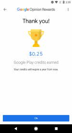 screenshoot for Google Opinion Rewards