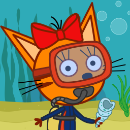 logo for Kid-E-Cats Sea Adventure! Kitty Cat Games for Kids