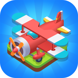 logo for Merge Plane - Click & Idle Tycoon