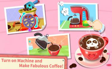 screenshoot for Baby Panda’s Café- Be a Host of Coffee Shop & Cook
