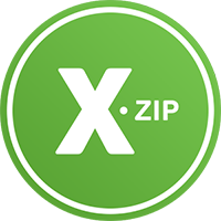 logo for XZip - zip unzip unrar utility PRO