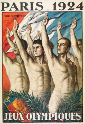 poster for The Olympic Games as They Were Practiced in Ancient Greece 1924